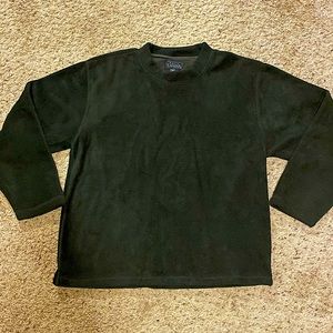 Basic Editions Mens Black Fleece Sweatshirt - Super Soft!! Size Medium.